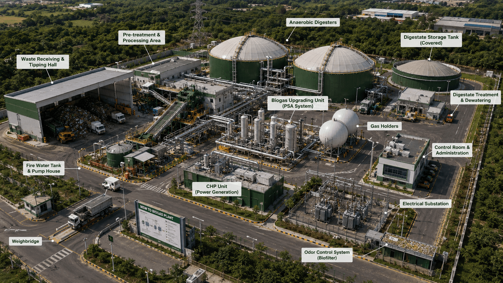 Waste to Biogas Plant
